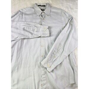Donna Karan Signature Men's Long Sleeve Cream Dress Shirt Size 16.5  34/35